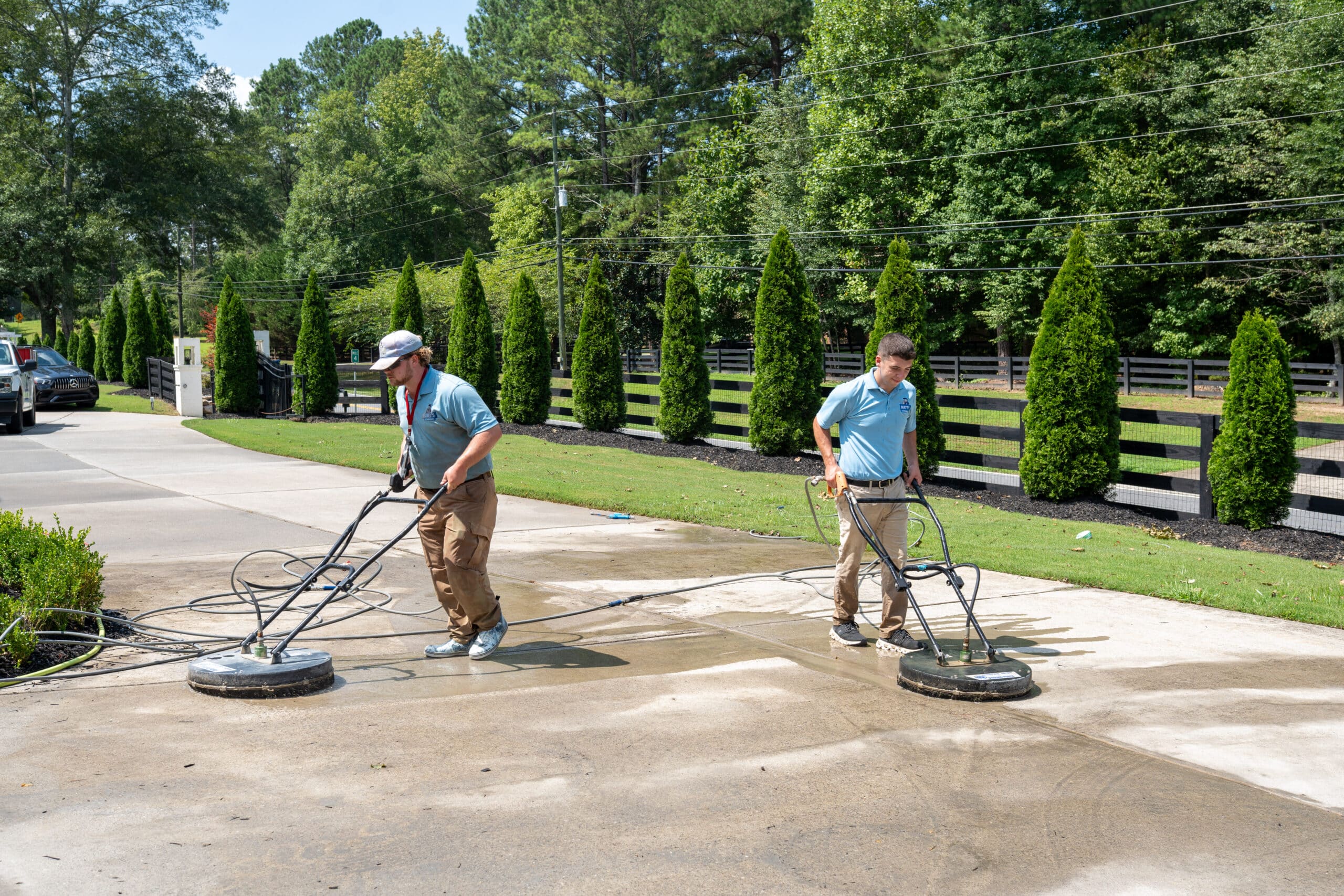 Concrete cleaning